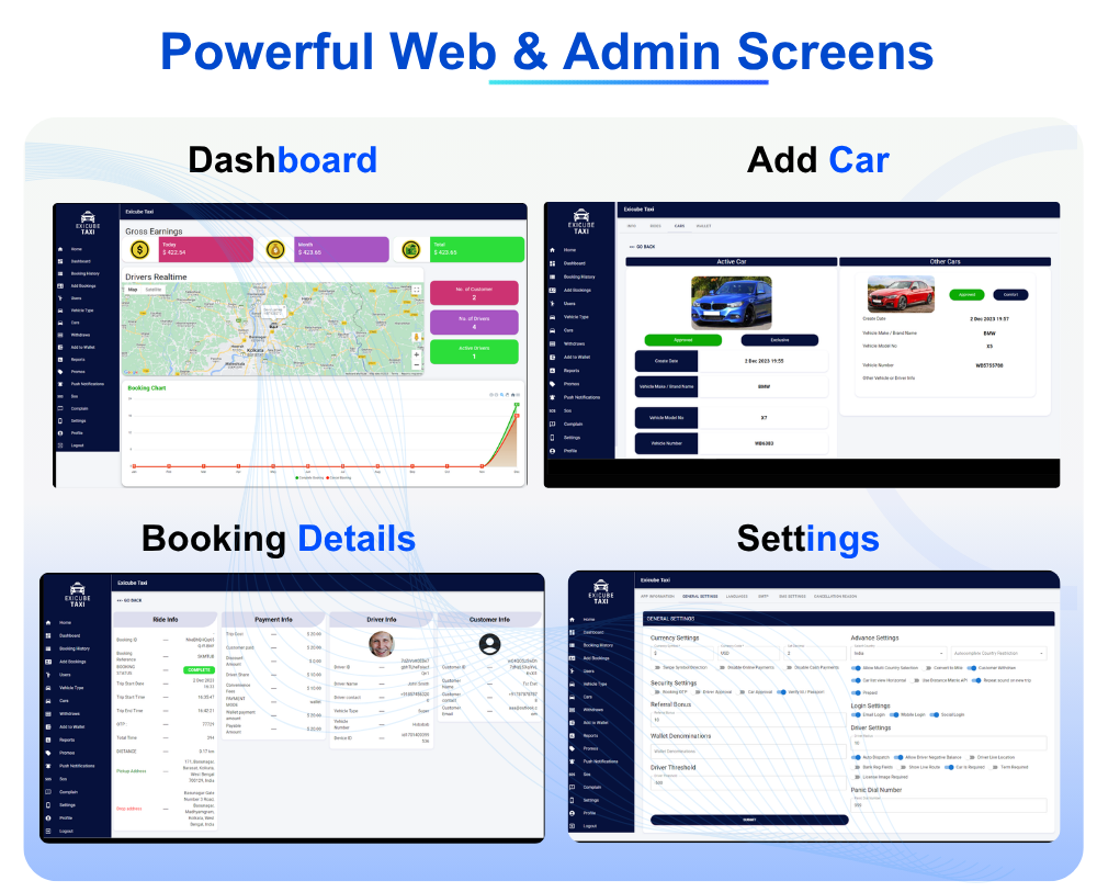 Exicube Taxi App
