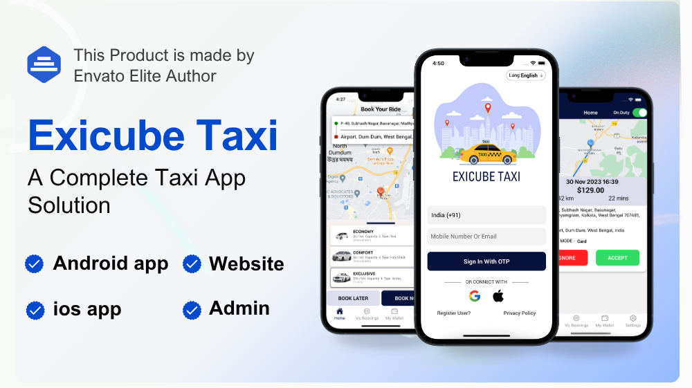 Exicube Taxi App