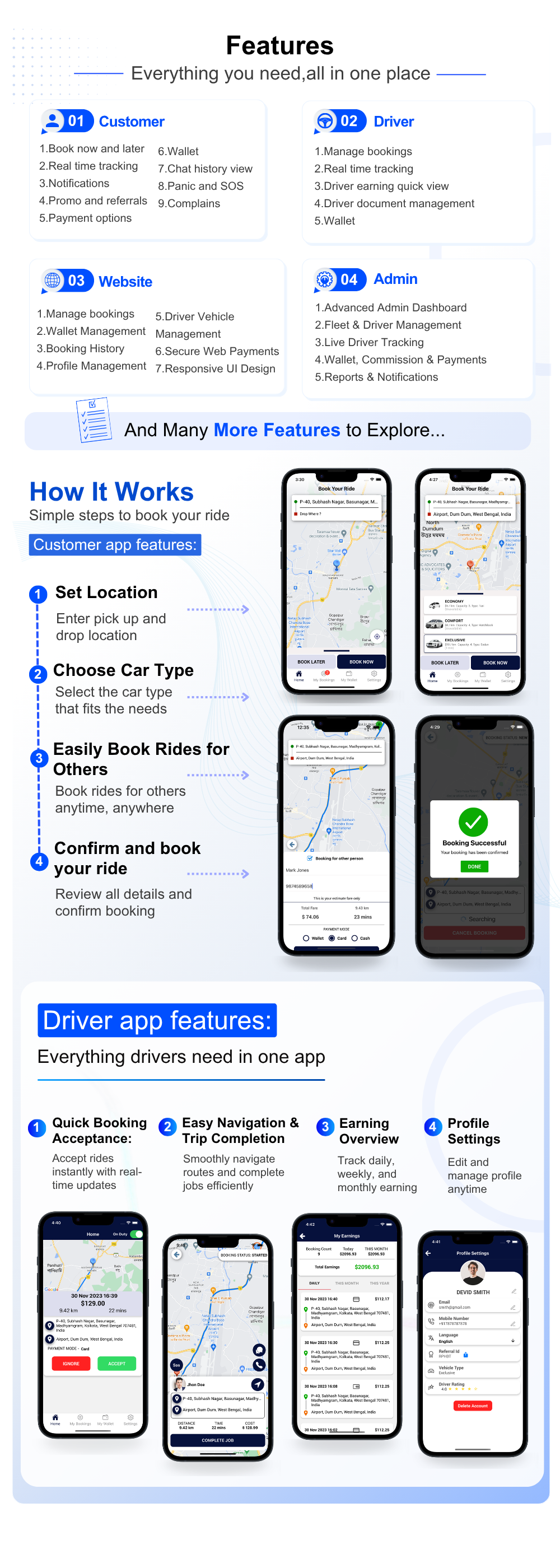 Exicube Taxi App